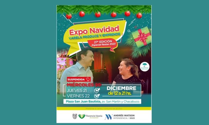 Florencio Varela - Expo Navidad: jueves 21 y viernes 22 de diciembre